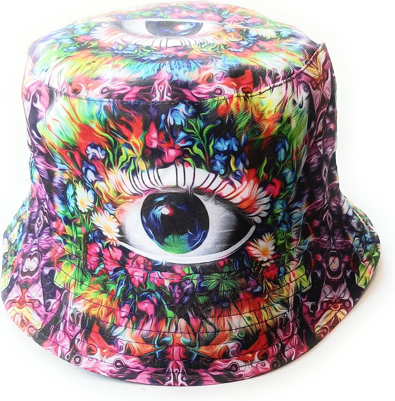 Chapeau bob – unisexe, à motifs, en métal