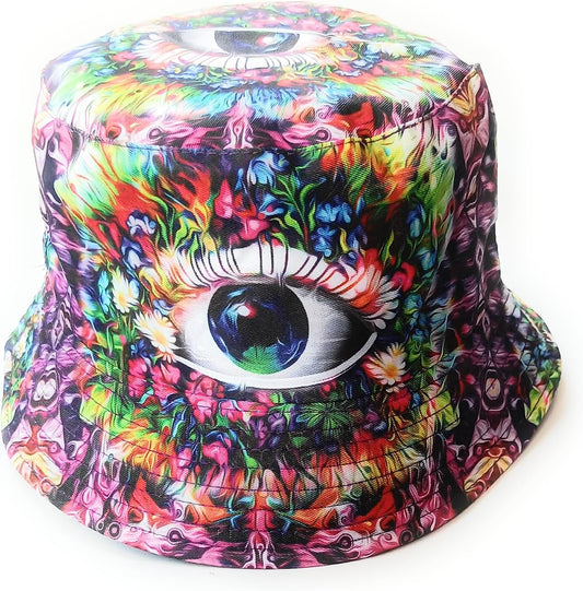 Chapeau bob – unisexe, à motifs, en métal